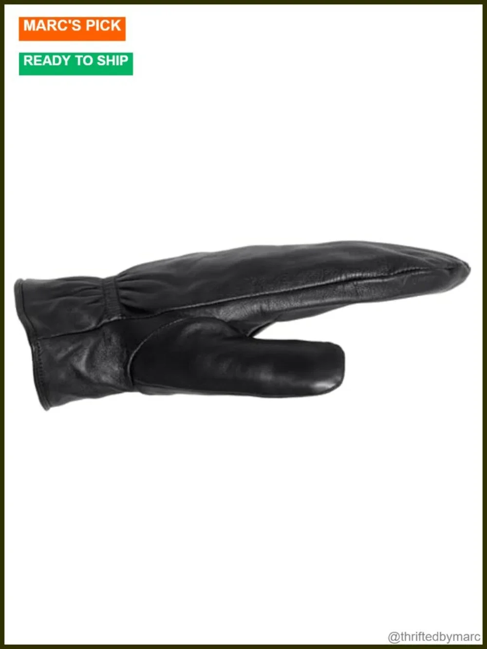 Genuine Sheepskin Leather Glitten Mittens with Thinsulate Lining